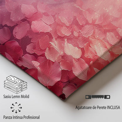 Tablou Canvas petale roz diafane in cadere naturala | The Print Studio