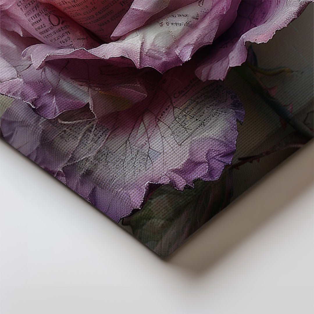 Tablou Canvas trandafir roz elegant in detalii realiste | The Print Studio