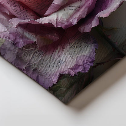 Tablou Canvas trandafir roz elegant in detalii realiste | The Print Studio