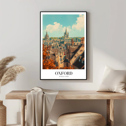 Tablou Canvas oras Oxford turle sub cer senin artistic | The Print Studio