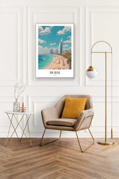 Tablou Canvas Print plaja Dubai cer senin stil modern