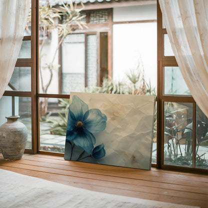 Tablou Canvas floare albastra textura delicata fundal abstract | The Print Studio