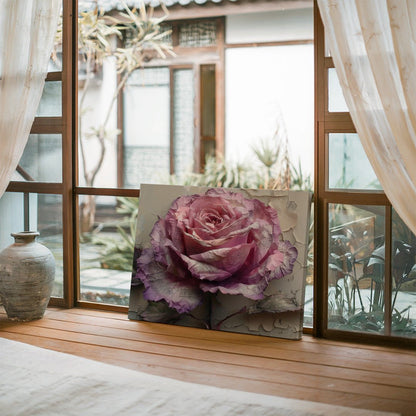 Tablou Canvas trandafir roz elegant in detalii realiste | The Print Studio