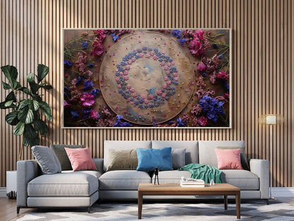 Tablou Canvas florile roz delicate in stil pastel artistic | The Print Studio