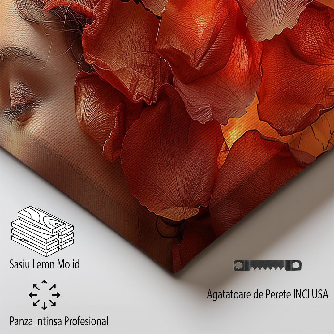 Tablou Canvas chip luminat de petale delicate in arta conceptuala | The Print Studio