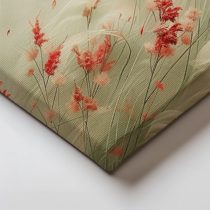 Tablou Canvas flori delicate plutind in vant eteric | The Print Studio