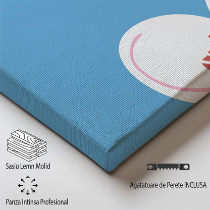 Tablou Canvas floare exotica albastra stil minimalist | The Print Studio