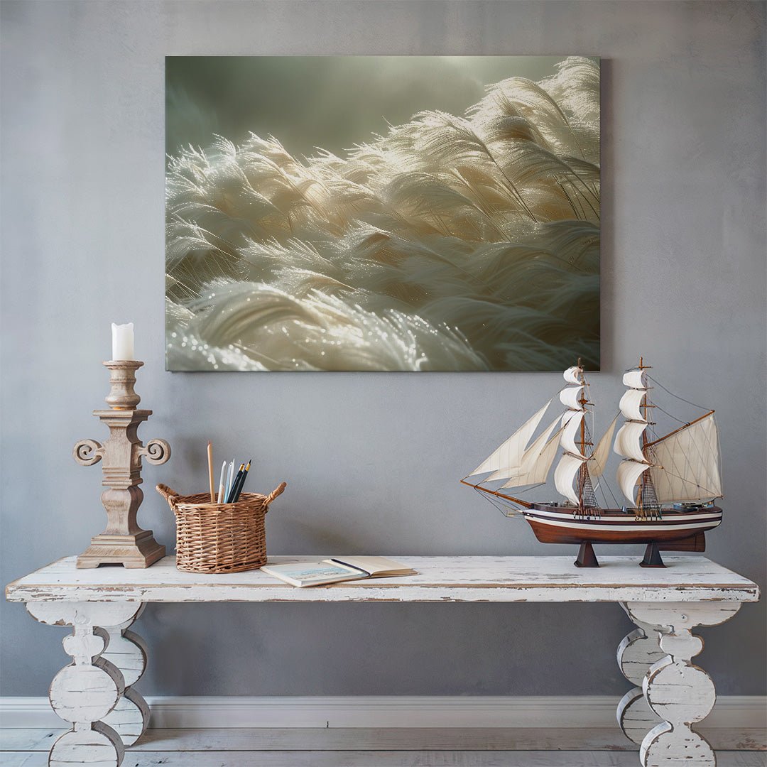 Tablou Canvas pene delicate sub lumina blanda | The Print Studio