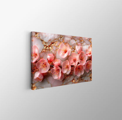 Tablou Canvas flori de cires roz delicate si elegante | The Print Studio