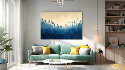 Tablou Canvas iarba in bataia luminii diminetii stil abstract | The Print Studio
