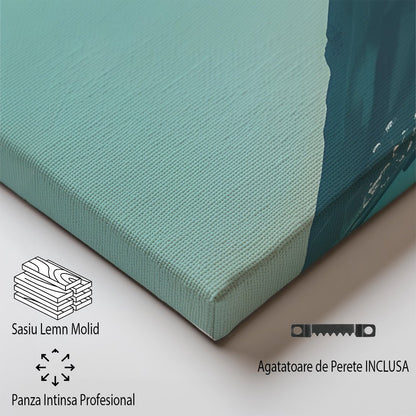 Tablou Canvas Print Cape Town ocean colorat si cladiri, stil artistic vibrant