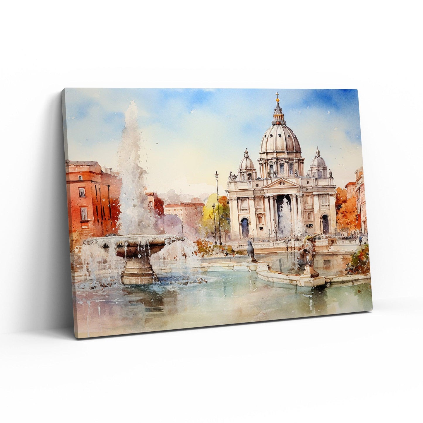 Tablou Canvas- Rome Watercolor