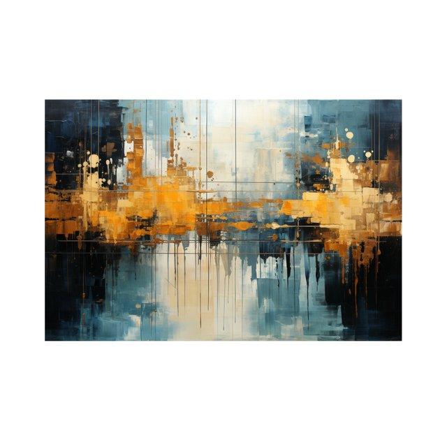 Tablou Canvas-Abstract Gold City