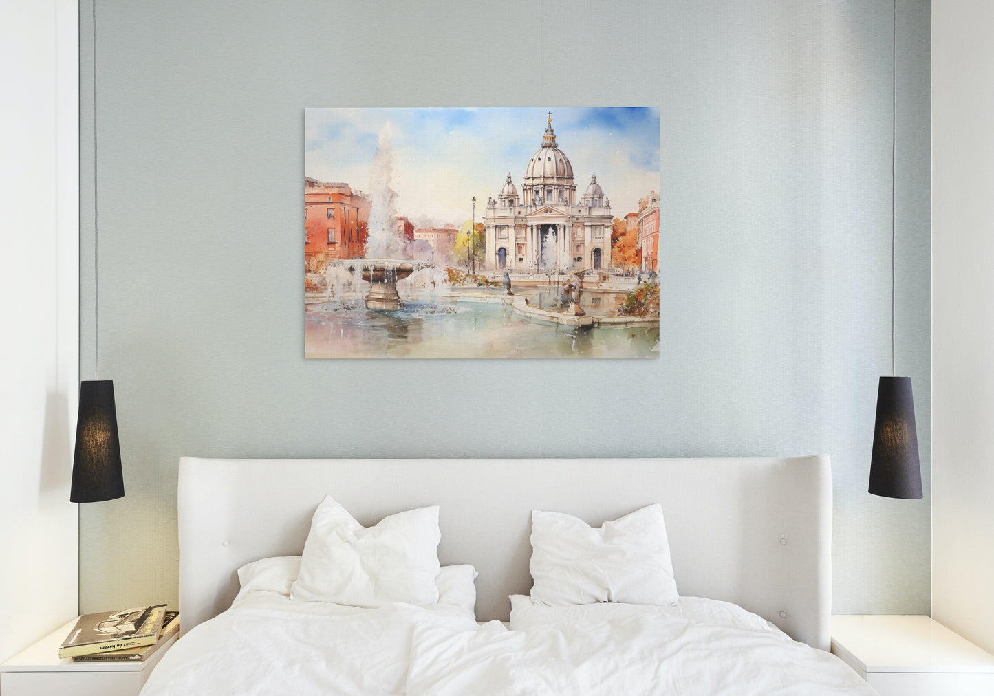 Tablou Canvas- Rome Watercolor