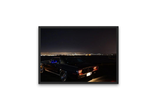 Tablou Canvas Ford Mustang Priveliste Oras - The Print Studio